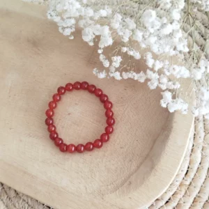 Bracelet en Cornaline – Énergie, Vitalité