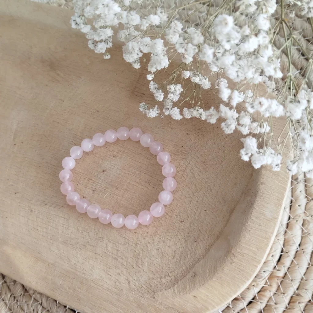 Bracelet Quartz Rose - Pierre Naturel de l'Amour