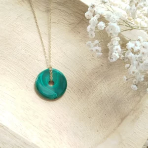 Collier en Malachite Naturelle – Protection & Transformation
