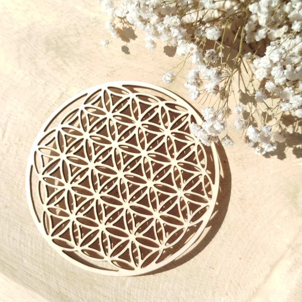 Fleur de Vie en Bois – Symbole Sacré d’Harmonie