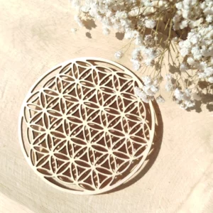 Fleur de Vie en Bois – Symbole Sacré d’Harmonie