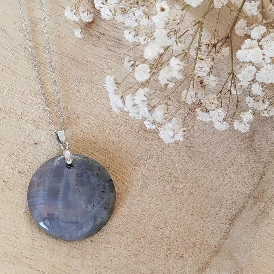 Collier Labradorite Naturelle – Protection & Énergie