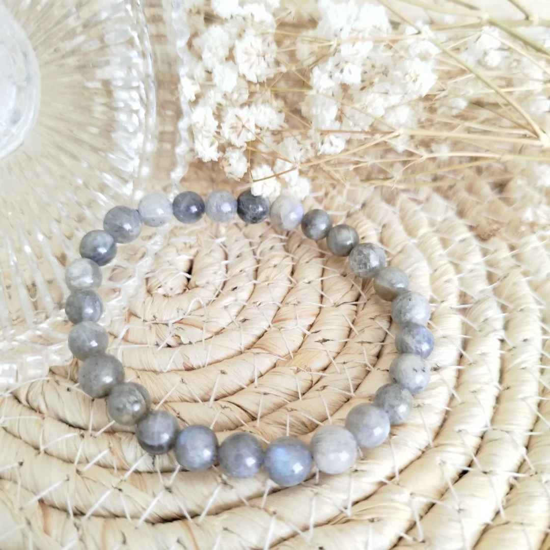 Bracelet Labradorite Naturelle – Protection & Énergie Positive